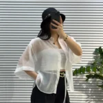 شومیز پری شیشه ای کد 4927 (سفید)