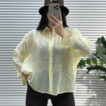 شومیز شیشه ای گلدار بیسو